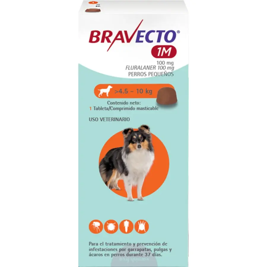 Bravecto 4,5 a 10 Kg (1 Mes)