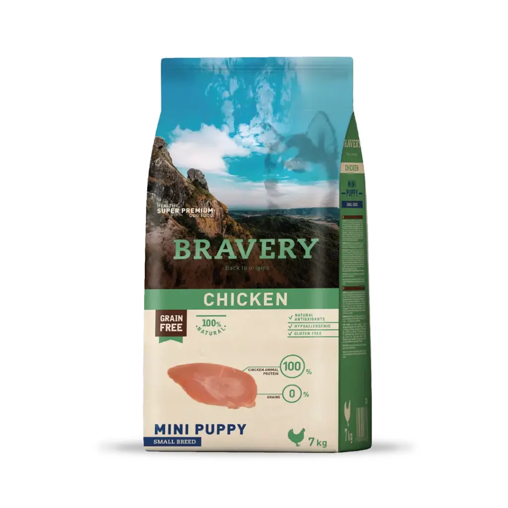 Bravery Puppy Small Breeds Chicken 7 Kg