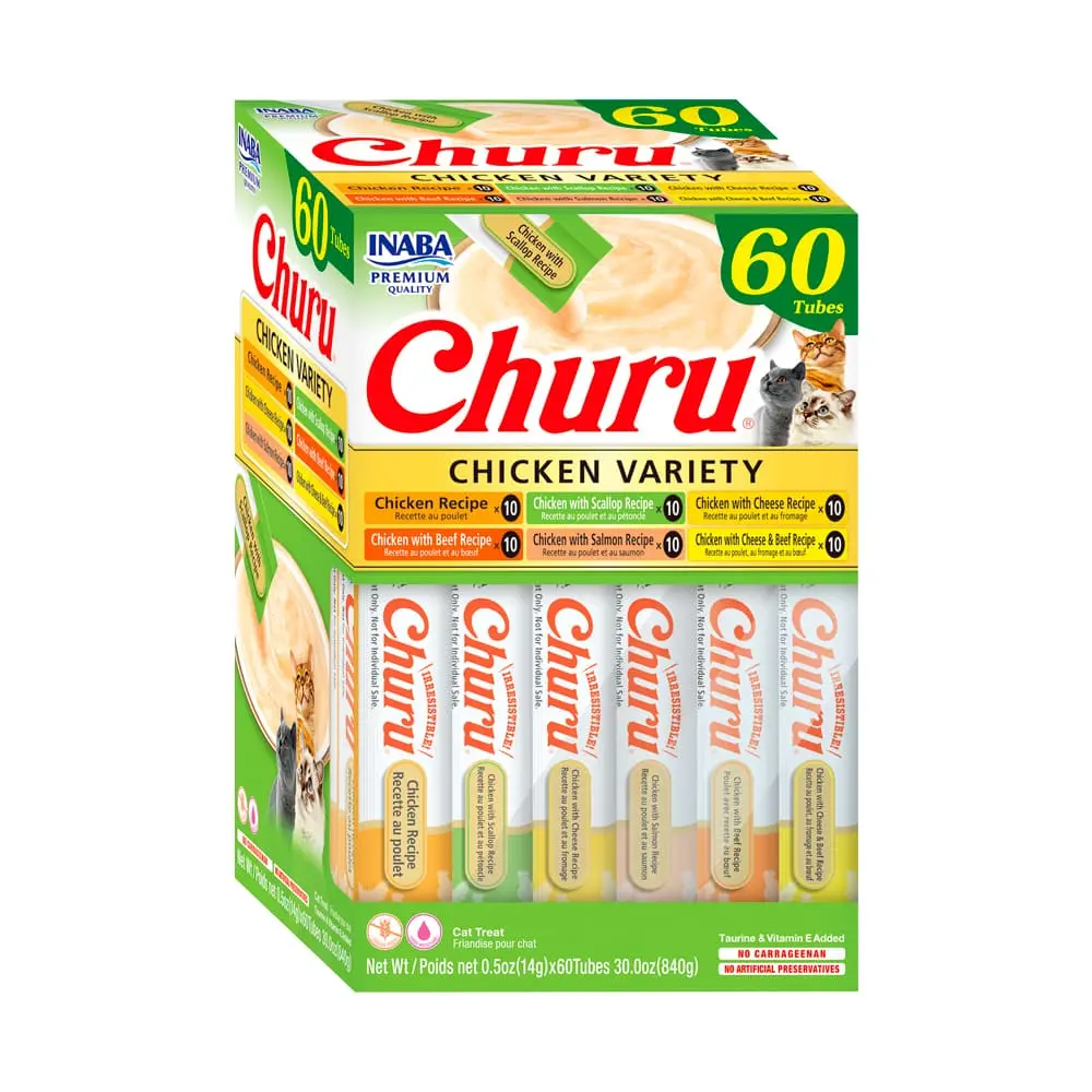 Churu Cat Chicken Variety 60Tubes 