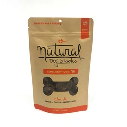 Natural Dog Snacks Lamb Jerky Coins 100Gr