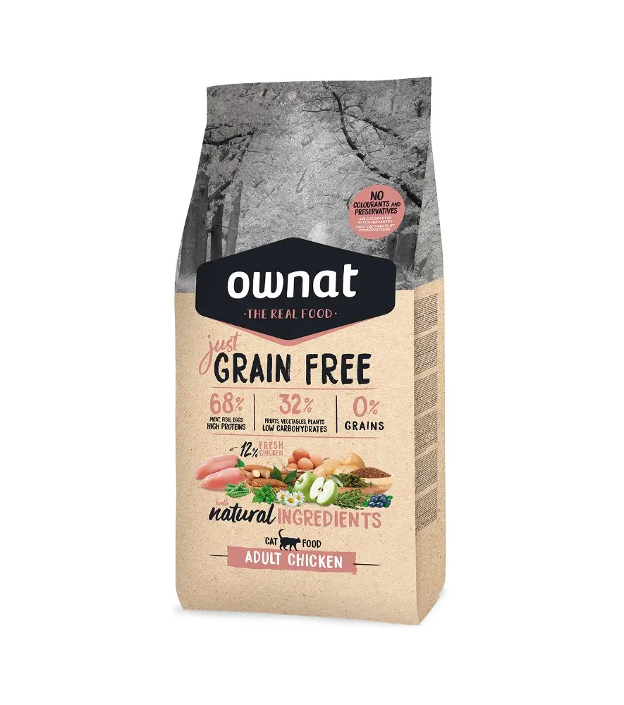 Ownat Just Grain Free Adult Chicken Cat 3kg.