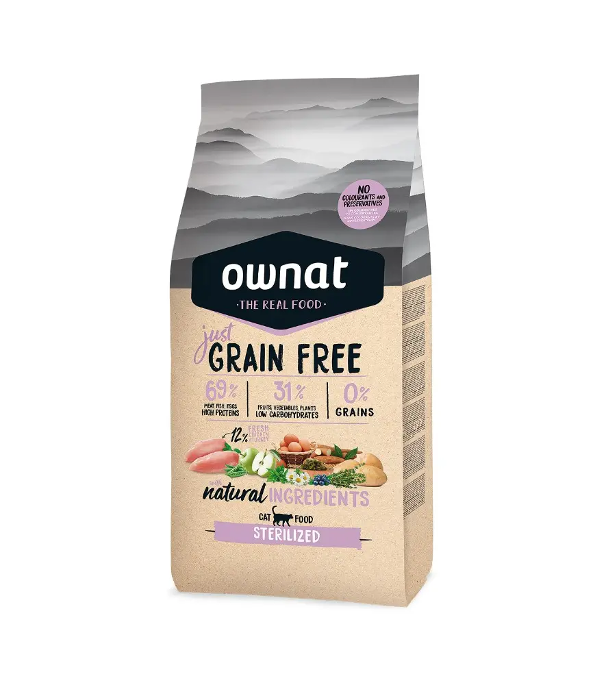 Ownat Just Grain Free Sterilized Cat 3kg.