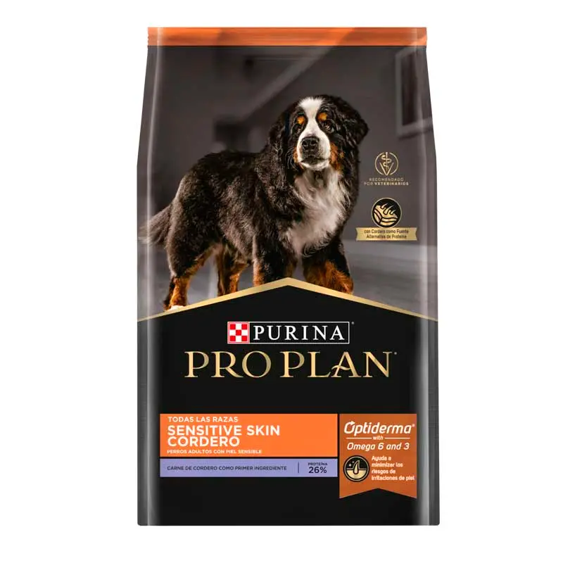 Pro plan sensitive skin cordero 15 kg