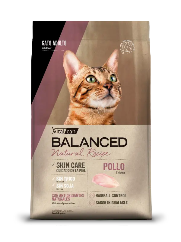 Balanced Gato Natural Recipe Pollo 