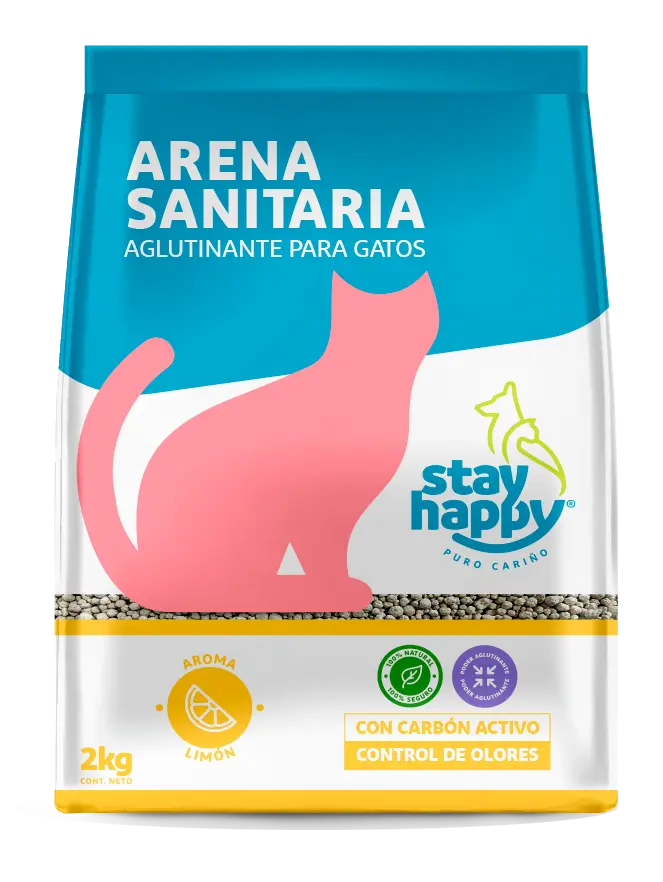 Arena Sanitaria Stay Happy Aroma Limon