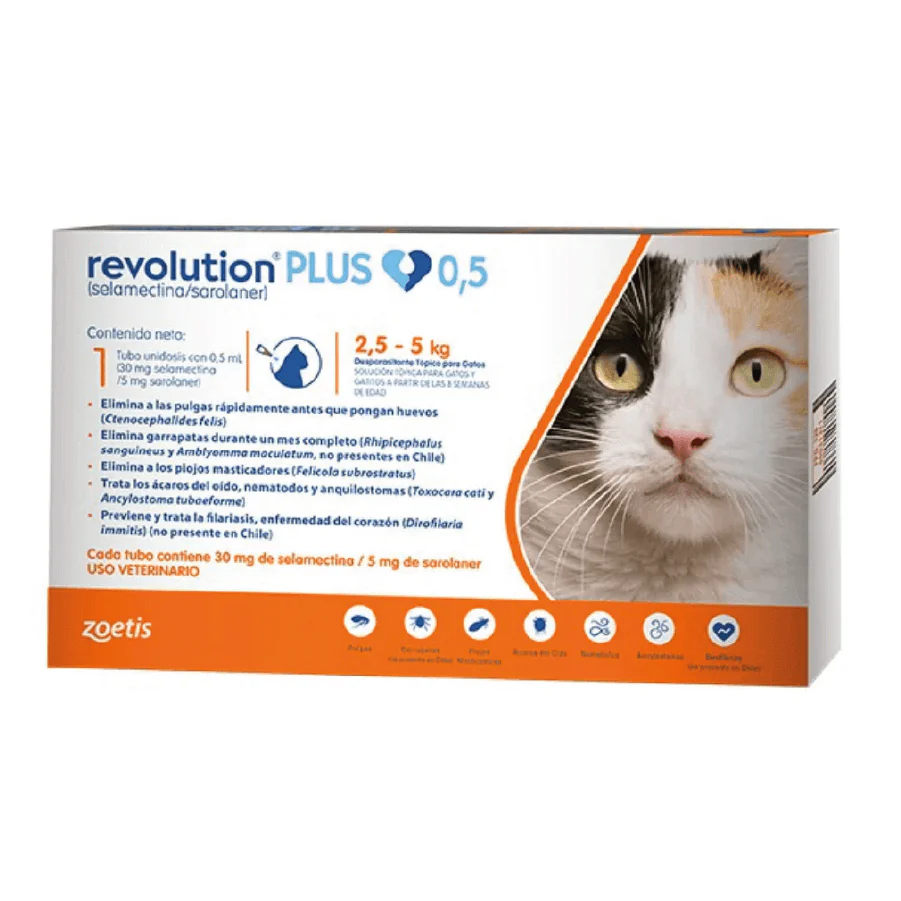 Revolution Plus Gato 2.5 - 5kg (0.5ml)