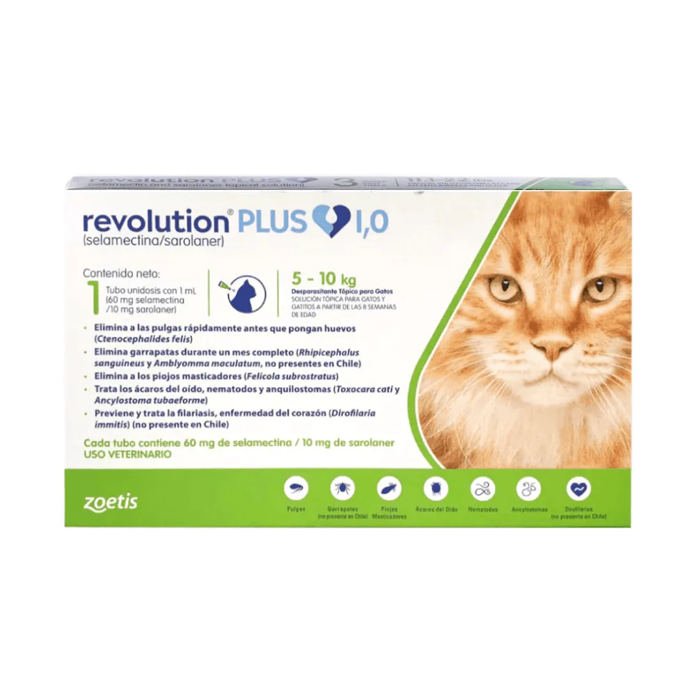 Revolution Plus Gato 5 - 10kg (1ml)