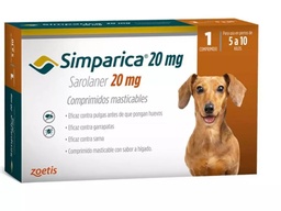 Simparica 20 Mg de 5 a 10 Kg