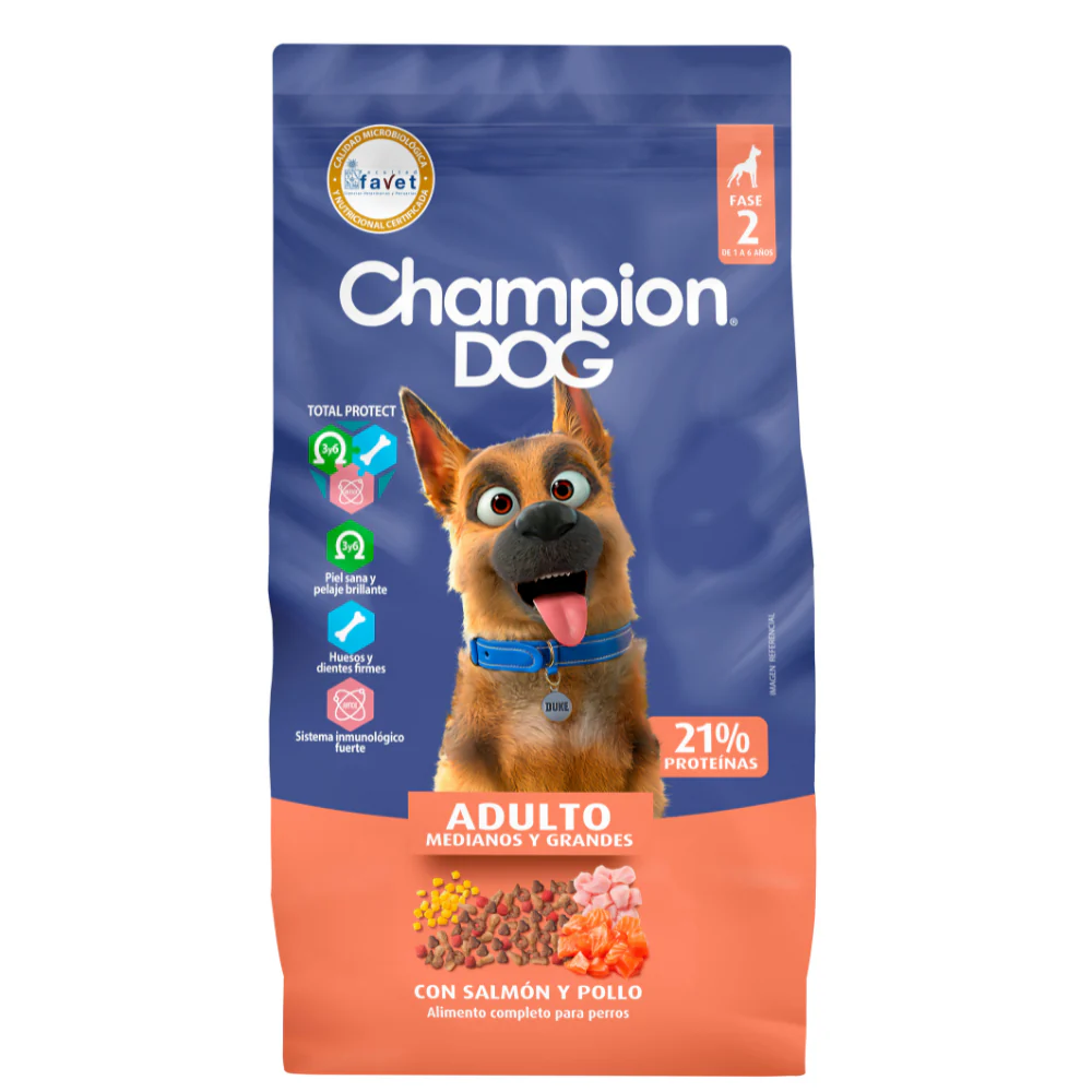 Champion Dog Adulto Salmón Y Pollo 18 Kg