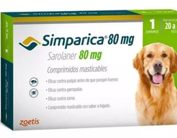 Simparica 80 Mg de 20 a 40 Kg