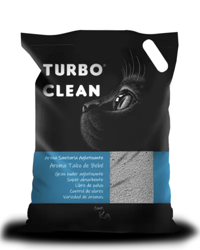 Turbo Clean Arena Sanitaria Talco Bebe 2 Kg