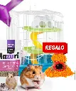 Jaula Refugio para hamster 3 niveles